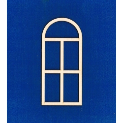 SKLEJKA #3mm Okno 13x6cm,okienko, rama okna , półłuk  13x6 cm   (nr 3)